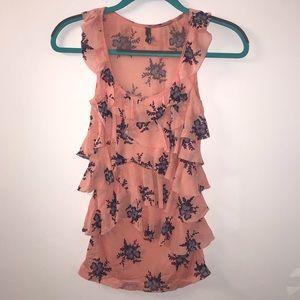 Charlotte Russe Flowy Floral Tank
